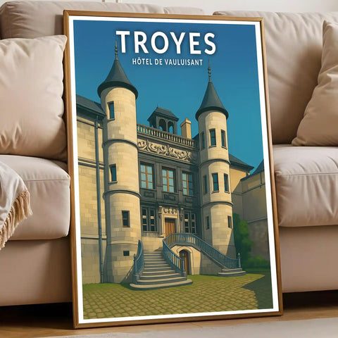 Affiche - Troyes - Hôtel de Vauluisant