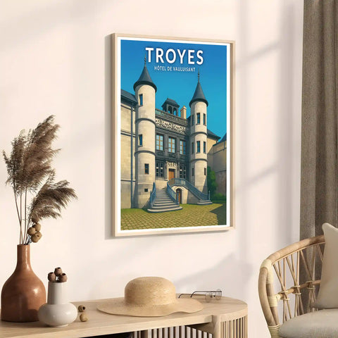 Affiche - Troyes - Hôtel de Vauluisant