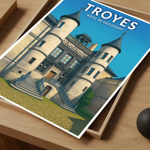 Affiche - Troyes - Hôtel de Vauluisant