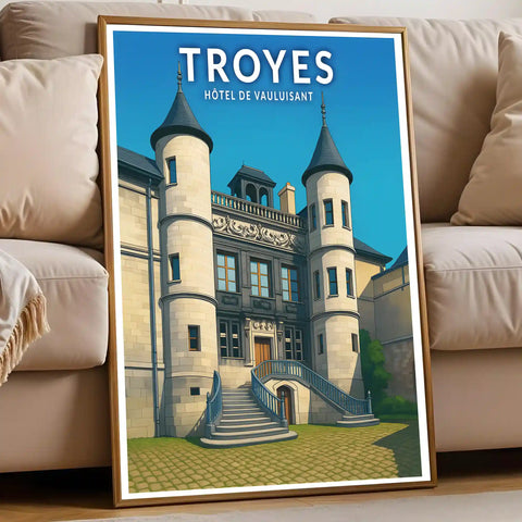 Affiche - Troyes - Hôtel de Vauluisant
