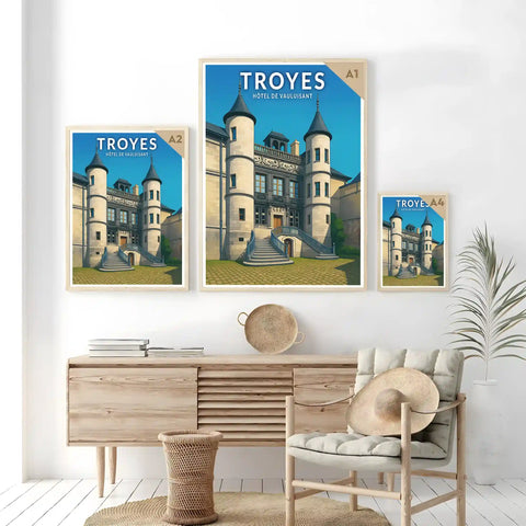 Affiche - Troyes - Hôtel de Vauluisant