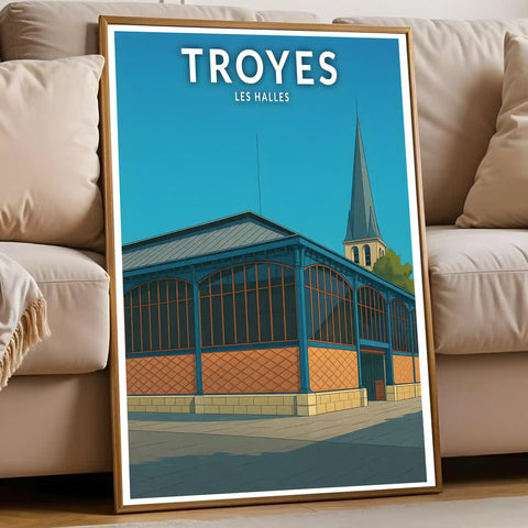 Affiche - Troyes - Les Halles