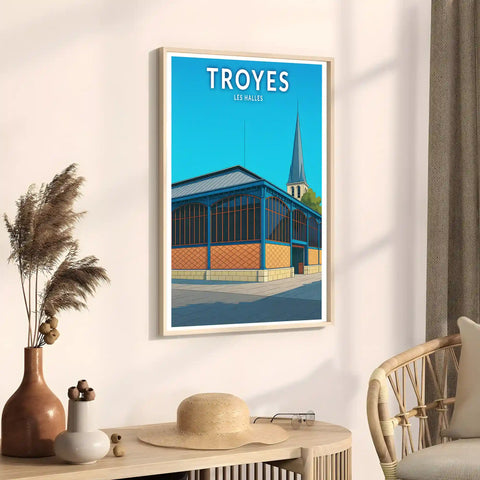Affiche - Troyes - Les Halles