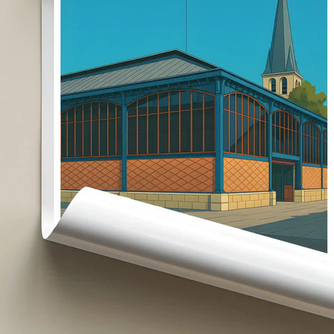 Affiche - Troyes - Les Halles