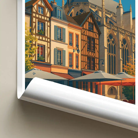 Affiche - Troyes - Place Saint-Jean