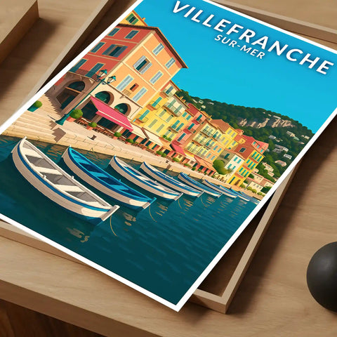 Affiche - Villefranche-sur-Mer