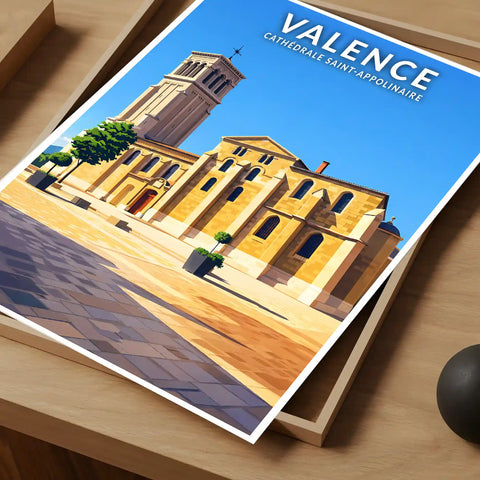 Affiche - Valence - Cathédrale Saint-Appolinaire
