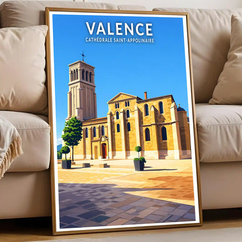 Affiche - Valence - Cathédrale Saint-Appolinaire