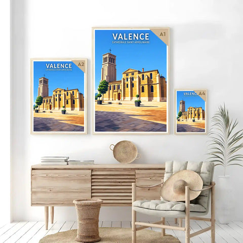 Affiche - Valence - Cathédrale Saint-Appolinaire