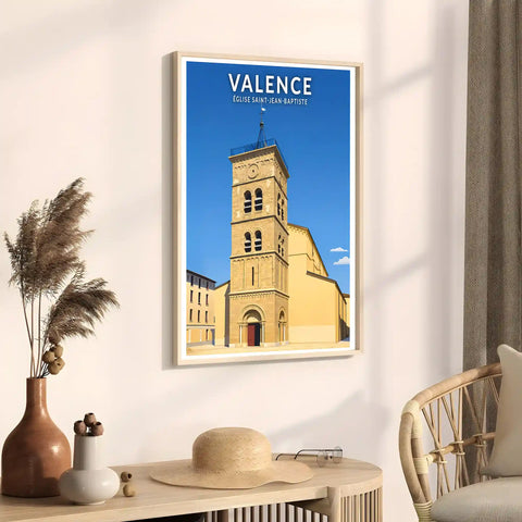 Affiche - Valence - Église Saint-Jean-Baptiste