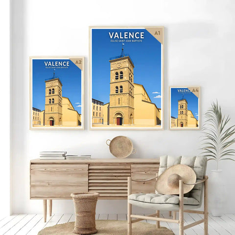 Affiche - Valence - Église Saint-Jean-Baptiste