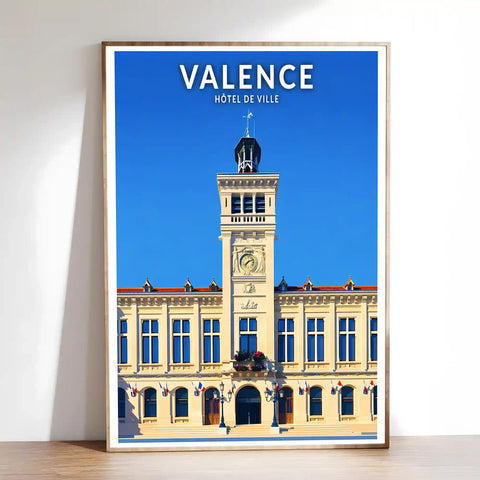 Affiche - Valence - Hôtel de Ville