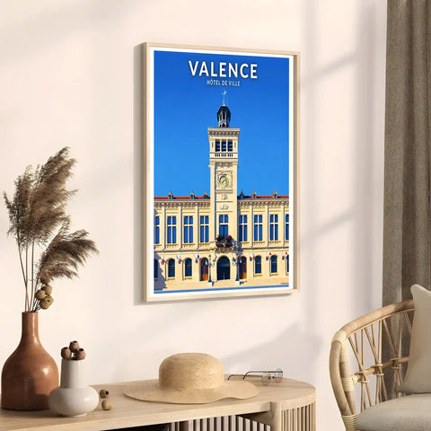 Affiche - Valence - Hôtel de Ville