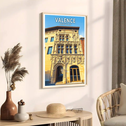 Affiche - Valence - Maison des Têtes