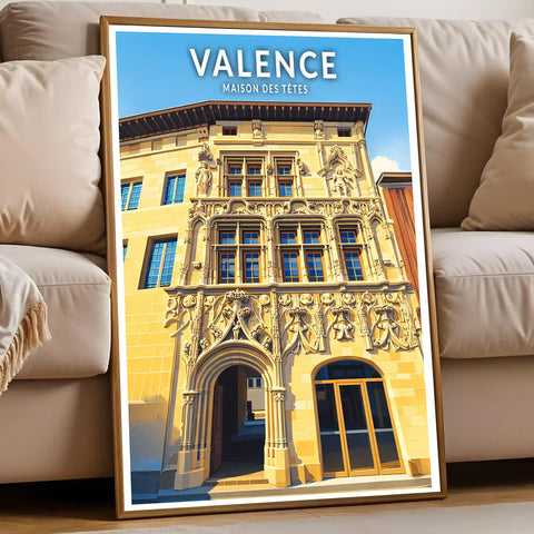 Affiche - Valence - Maison des Têtes
