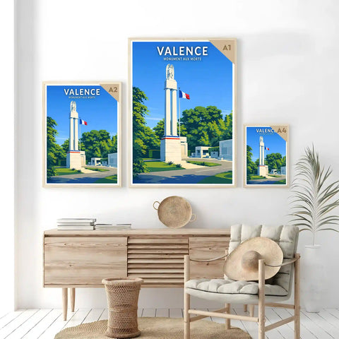 Affiche - Valence - Monument aux Morts
