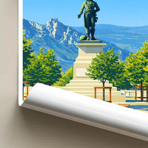 Affiche - Valence - Statue de Jean-Étienne Championnet