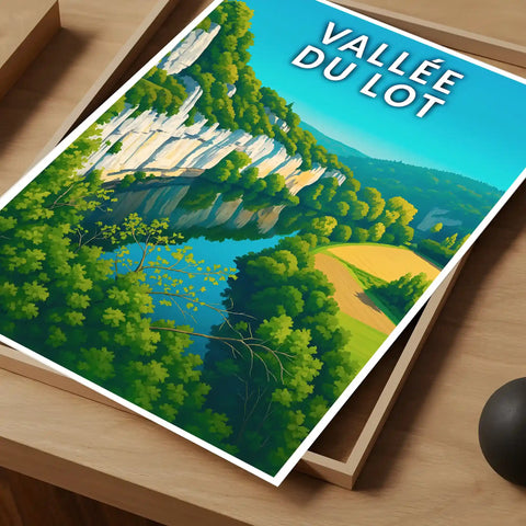 Affiche - Vallée du Lot