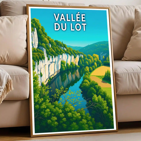 Affiche - Vallée du Lot