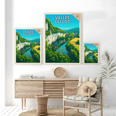 Affiche - Vallée du Lot