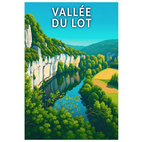 Affiche - Vallée du Lot