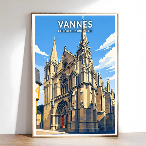 Affiche - Vannes - Cathédrale Saint-Pierre