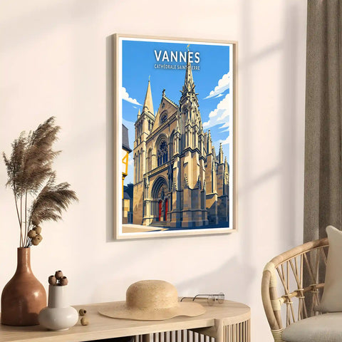Affiche - Vannes - Cathédrale Saint-Pierre