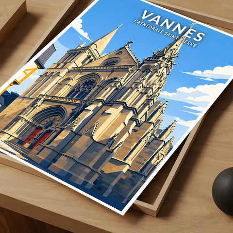 Affiche - Vannes - Cathédrale Saint-Pierre