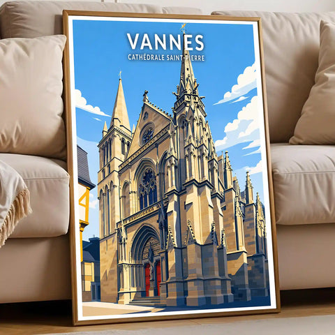 Affiche - Vannes - Cathédrale Saint-Pierre