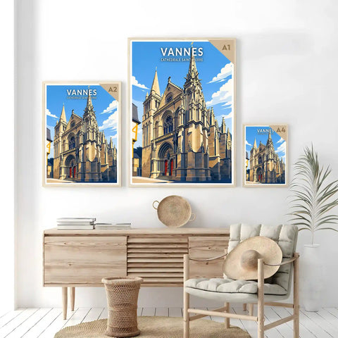 Affiche - Vannes - Cathédrale Saint-Pierre