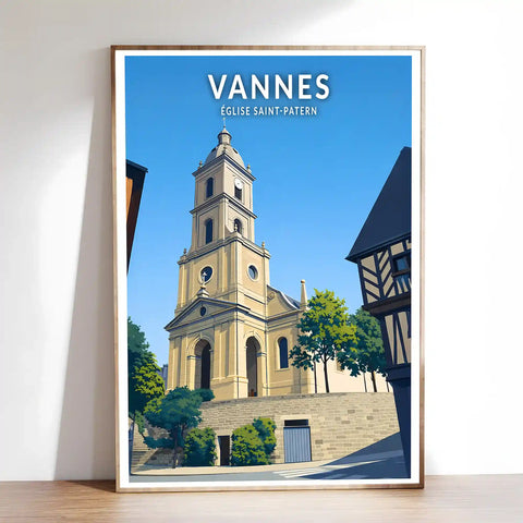 Affiche - Vannes - Église Saint-Patern