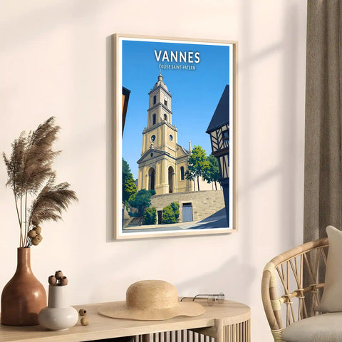 Affiche - Vannes - Église Saint-Patern