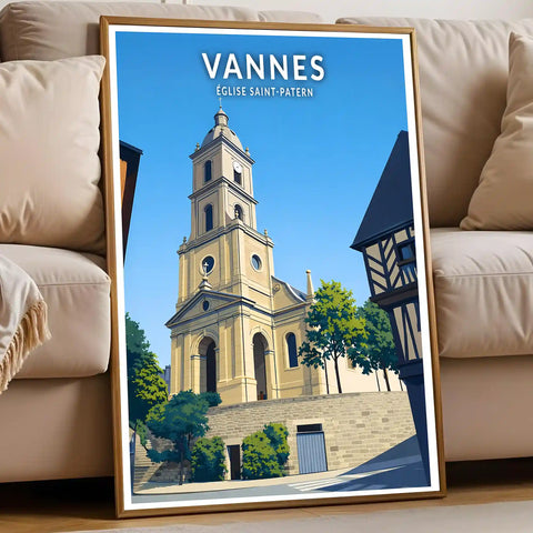 Affiche - Vannes - Église Saint-Patern