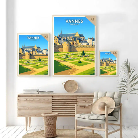 Affiche - Vannes - Les Remparts