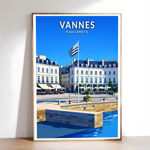 Affiche - Vannes - Place Gambetta