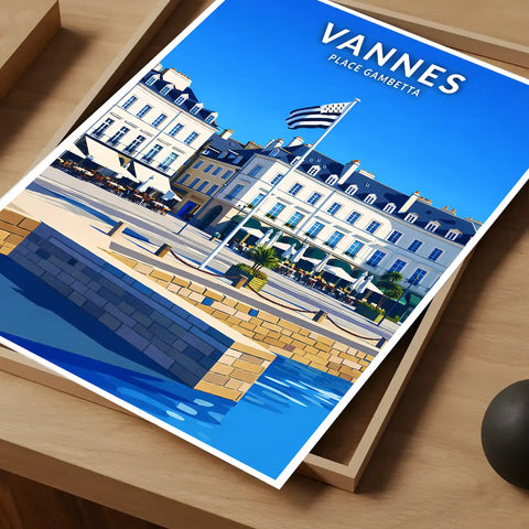 Affiche - Vannes - Place Gambetta