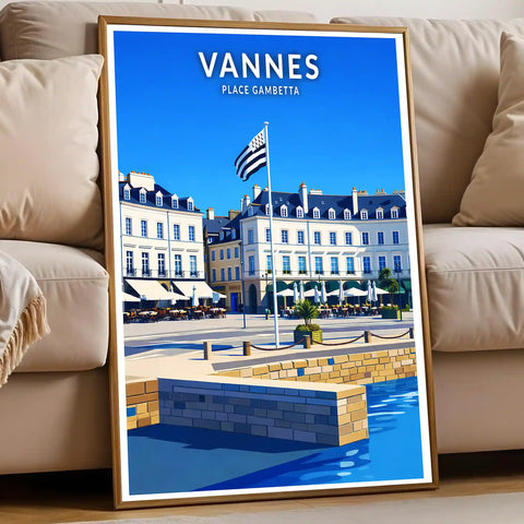 Affiche - Vannes - Place Gambetta
