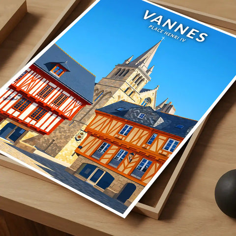 Affiche - Vannes - Place Henri IV