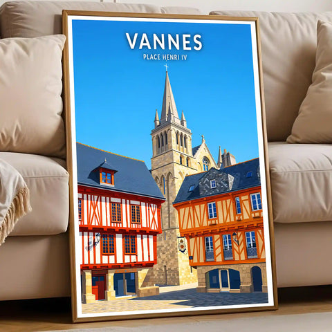 Affiche - Vannes - Place Henri IV