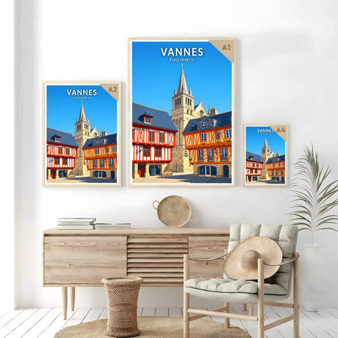 Affiche - Vannes - Place Henri IV