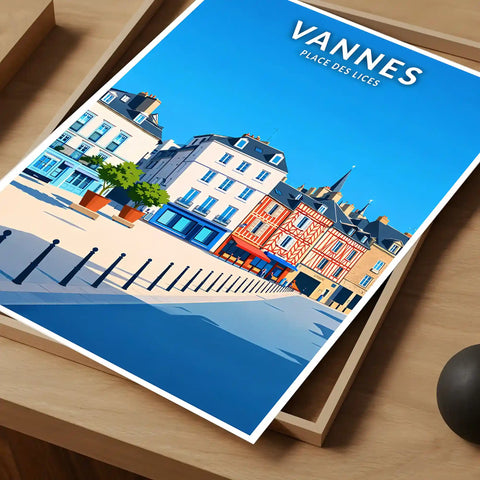Affiche - Vannes - Place des Lices