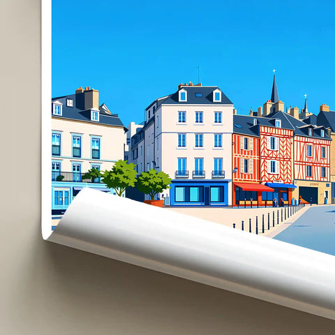 Affiche - Vannes - Place des Lices