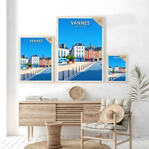 Affiche - Vannes - Place des Lices