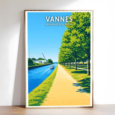 Affiche - Vannes - Promenade de la Rabine