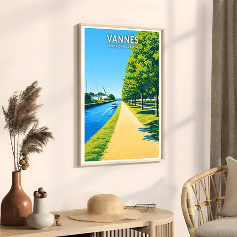 Affiche - Vannes - Promenade de la Rabine
