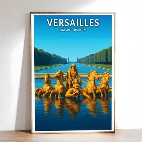 Affiche - Versailles - Bassin d'Apollon