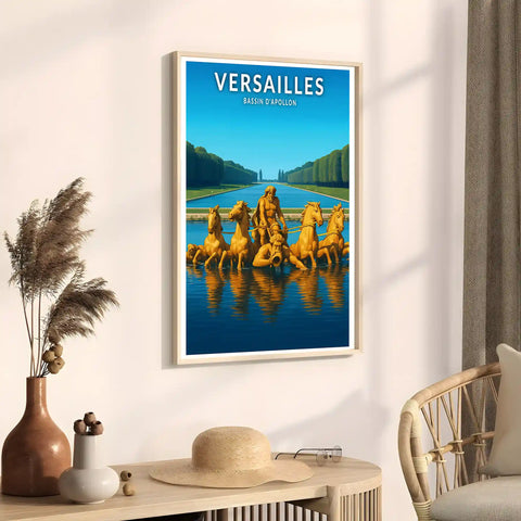 Affiche - Versailles - Bassin d'Apollon