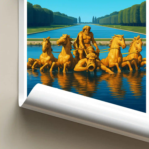 Affiche - Versailles - Bassin d'Apollon