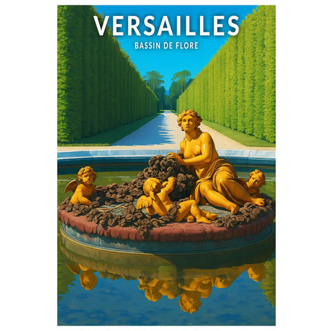 Affiche - Versailles - Bassin de Flore