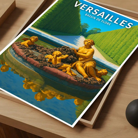 Affiche - Versailles - Bassin de Flore